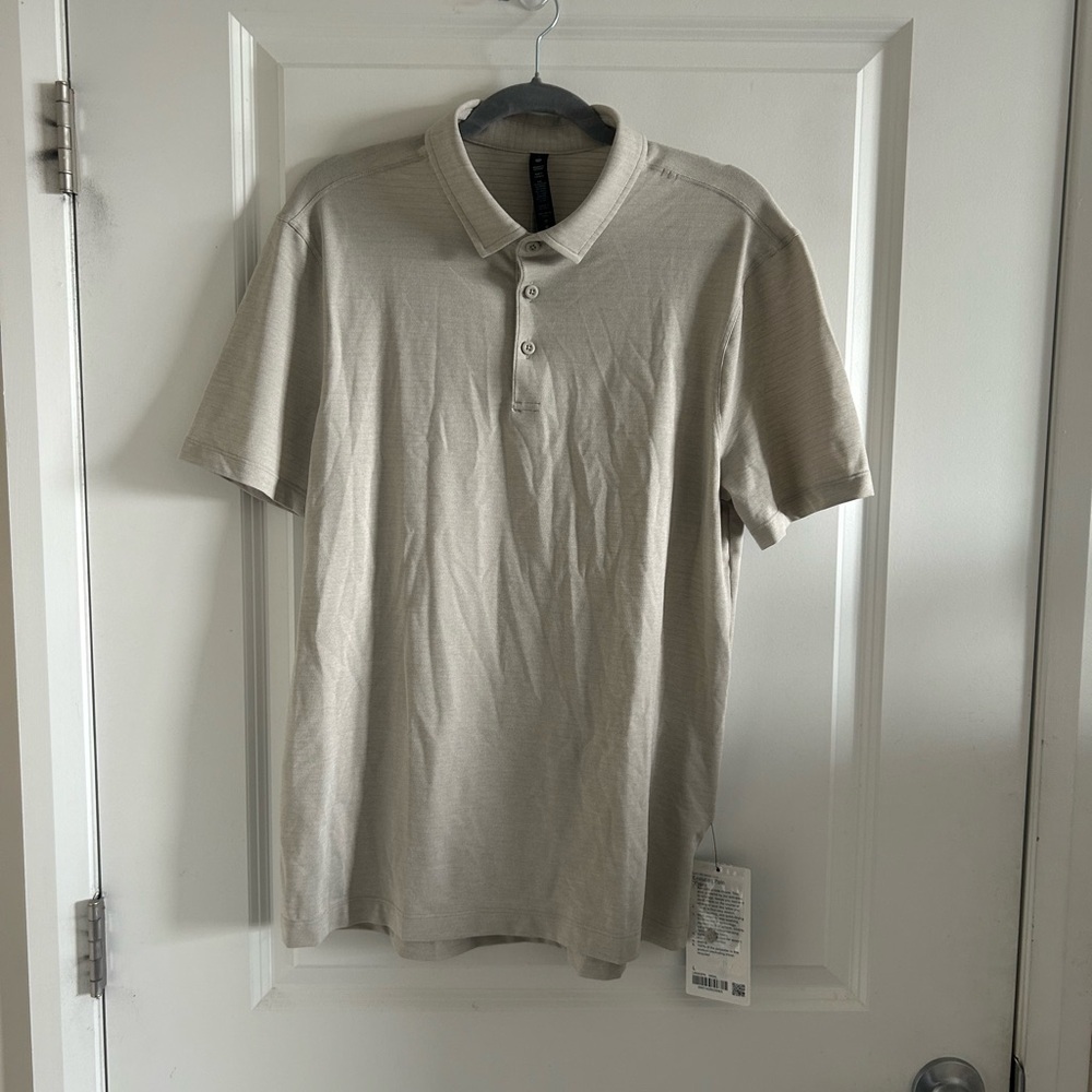 lululemon athletica Men's Polo Shirt in Light Beige
